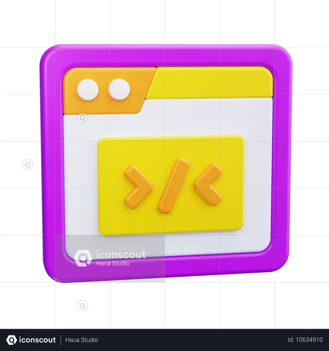 Code Snippet  3D Icon