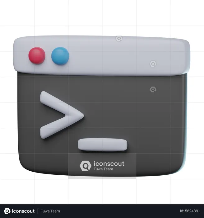 Code Terminal  3D Icon