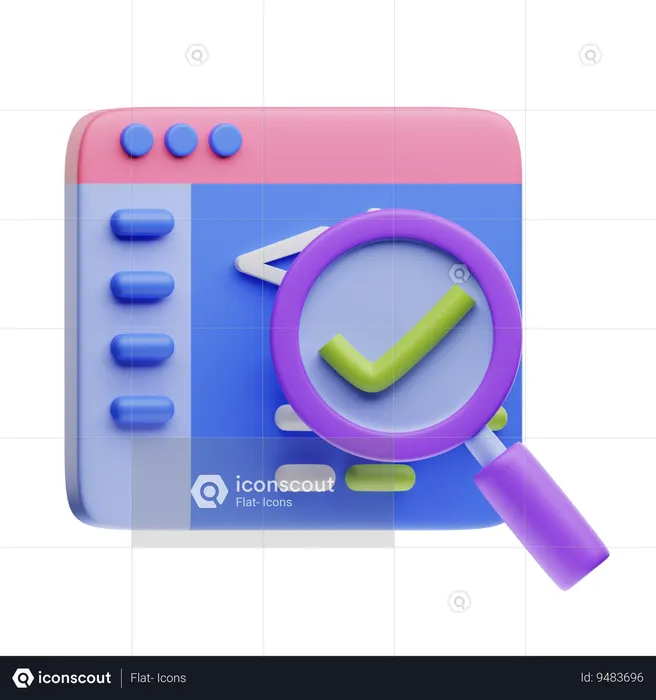 Code Testing  3D Icon