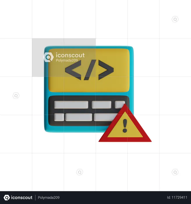 Codewarnung  3D Icon