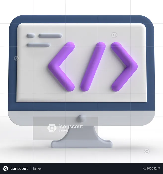 Codificação  3D Icon