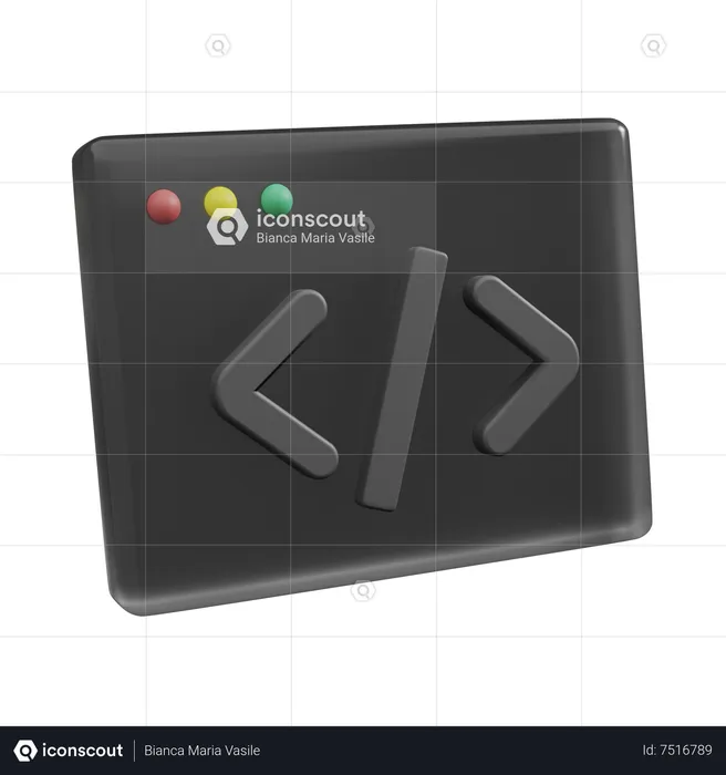 Codificação  3D Icon