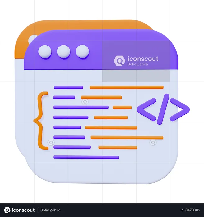 Codificación  3D Icon