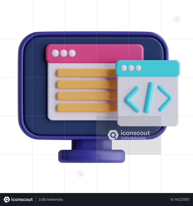 Codificación  3D Icon