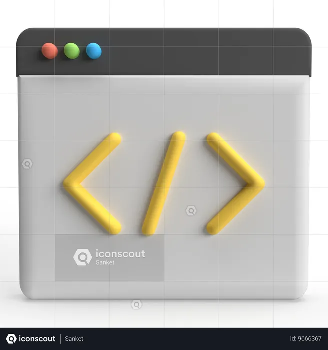 Código  3D Icon