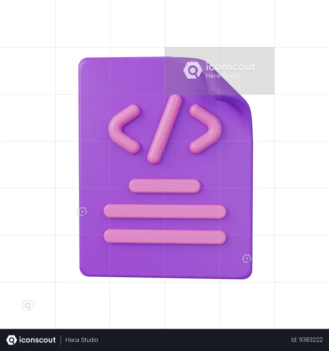 Código  3D Icon