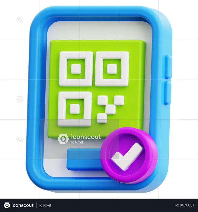 Código de barras  3D Icon