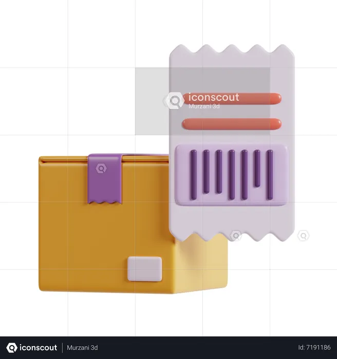 Código de barras  3D Icon