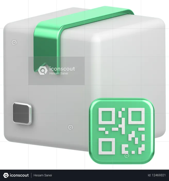 Código de barras de entrega  3D Icon