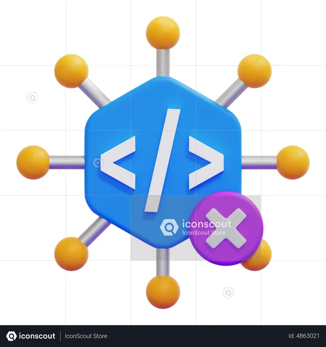 Excluir código  3D Icon