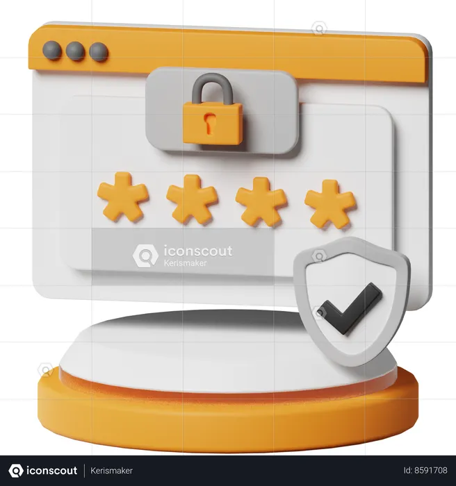 Código de verificación  3D Icon