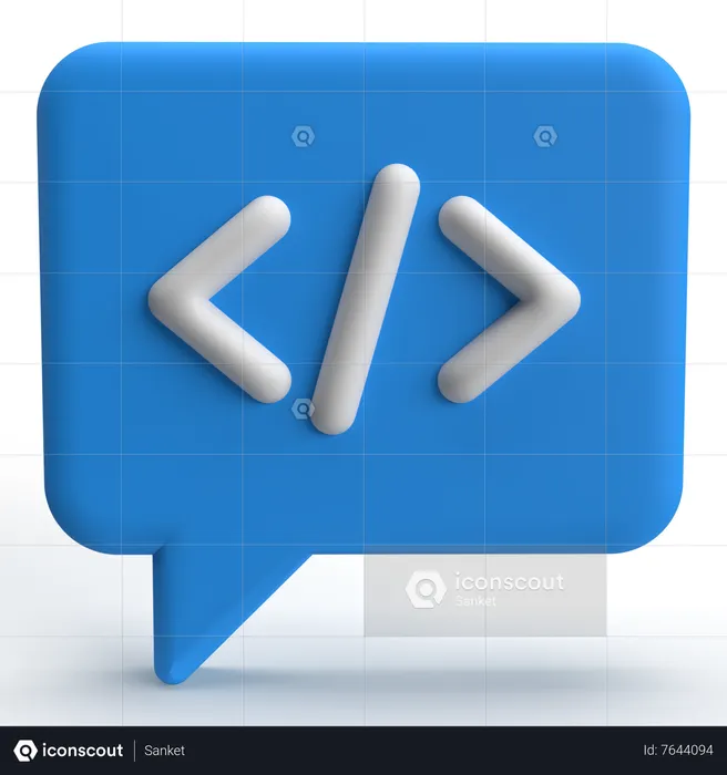 Mensaje de código  3D Icon