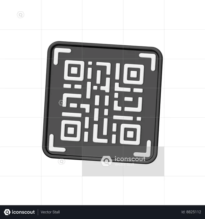 Código QR  3D Icon