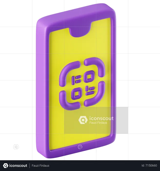 Código QR  3D Icon