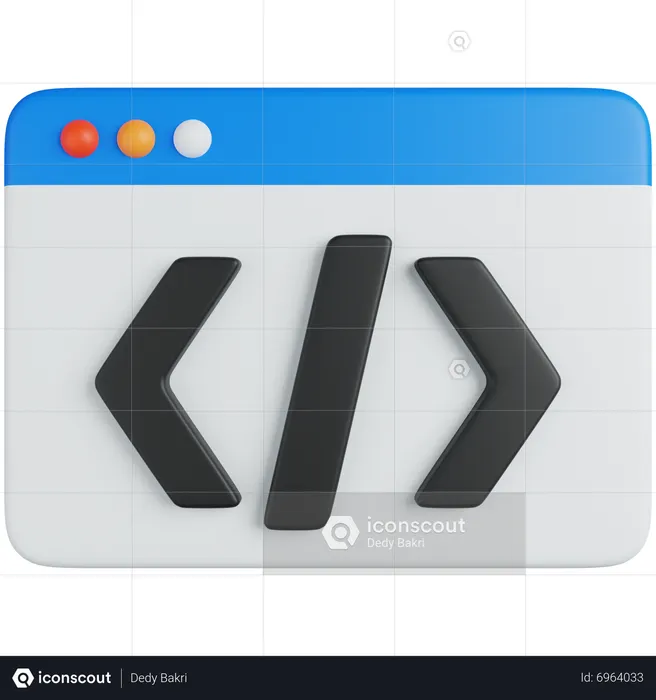 Coding  3D Icon