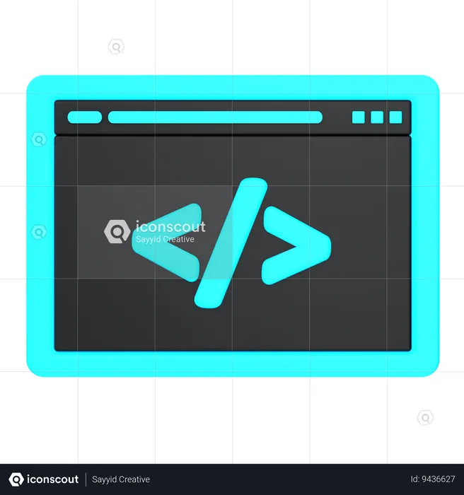 Coding  3D Icon