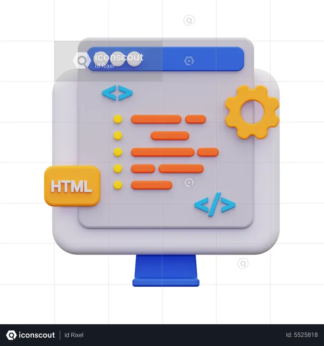 Coding  3D Icon
