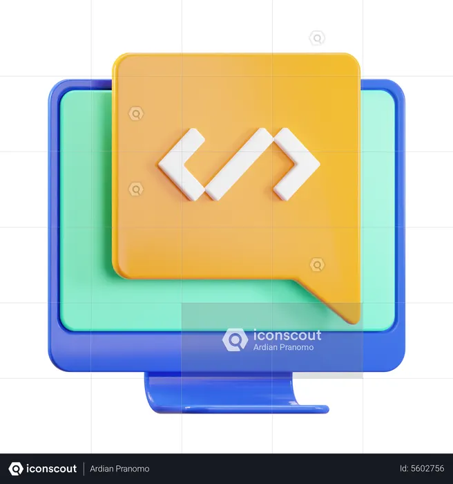 Coding  3D Icon