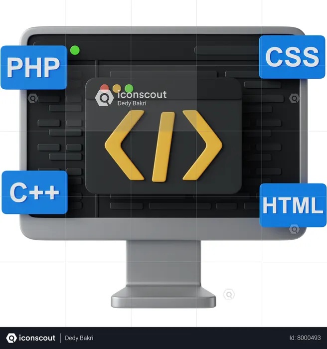 Coding  3D Icon