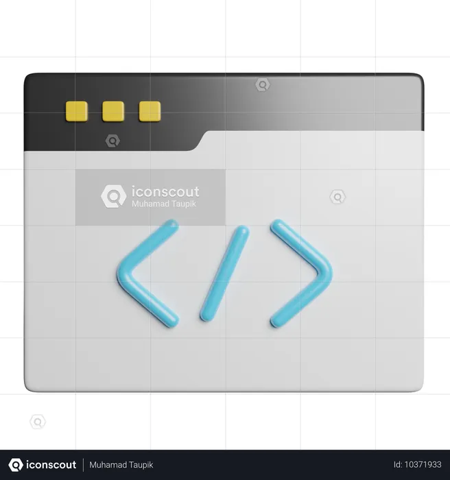 Coding  3D Icon