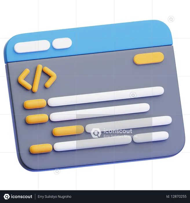Coding  3D Icon