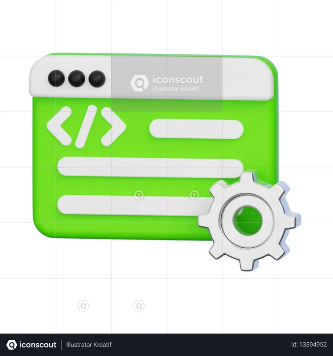 Coding  3D Icon