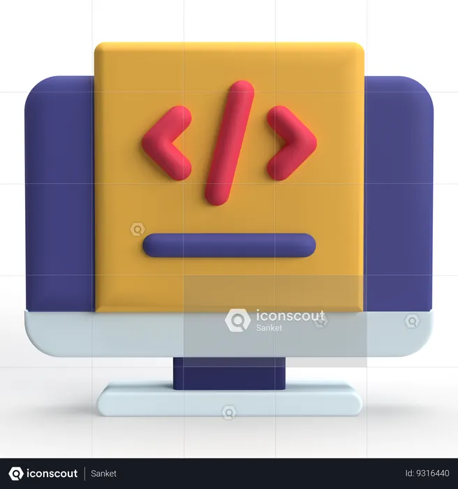 Coding  3D Icon
