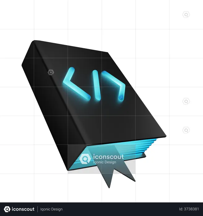 Coding Book  3D Illustration