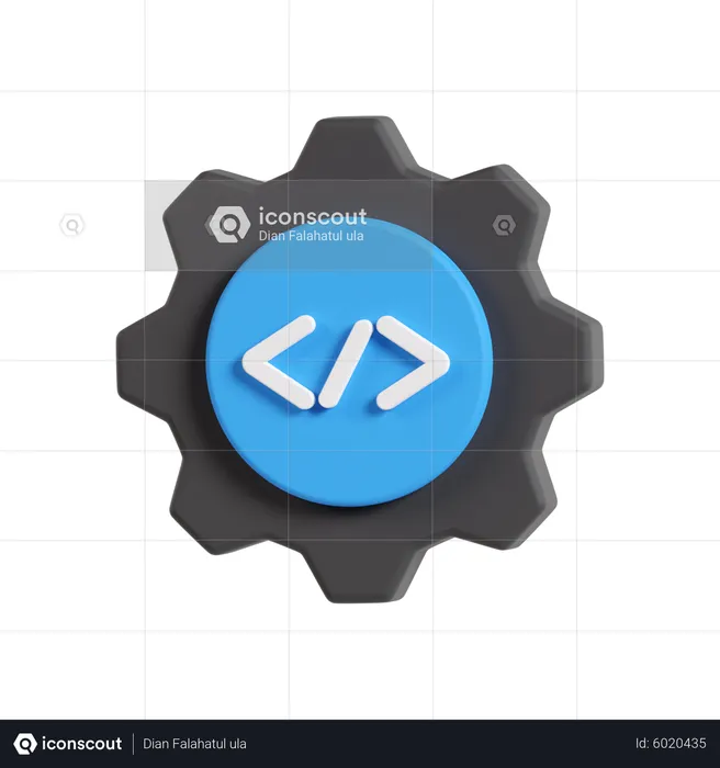 Coding Configuration  3D Icon