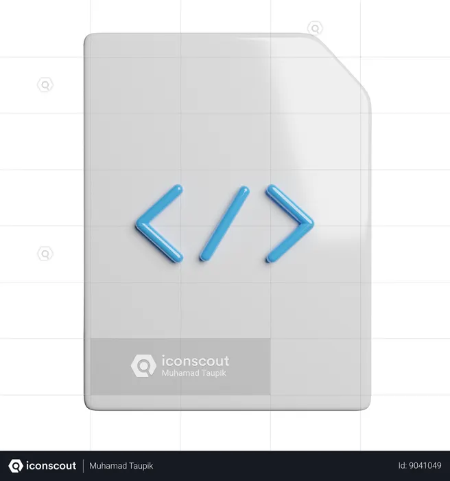 Coding File  3D Icon