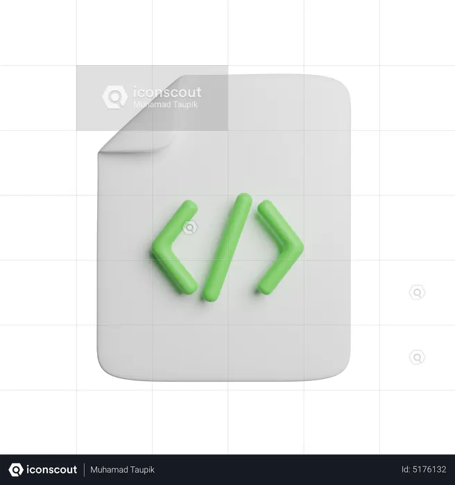 Coding File  3D Icon