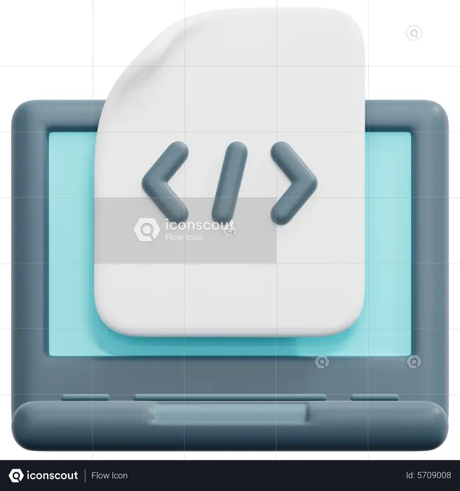 Coding File  3D Icon