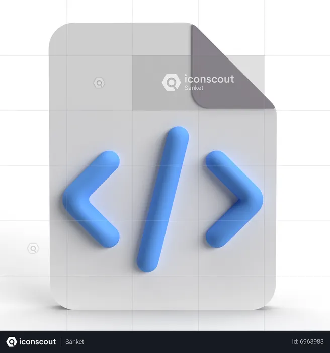 Coding File  3D Icon