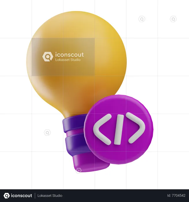 Coding Idea  3D Icon