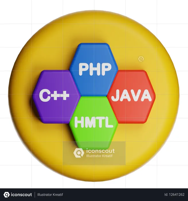 Coding Language  3D Icon