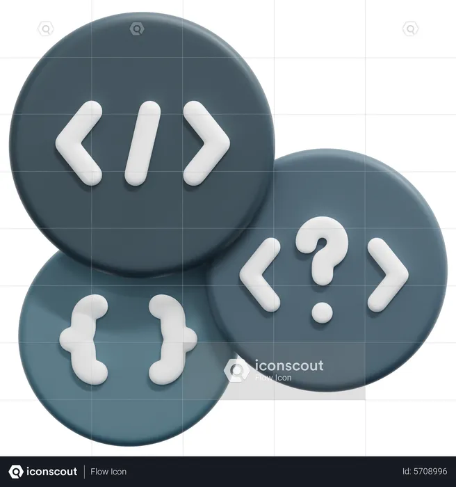 Coding Language  3D Icon