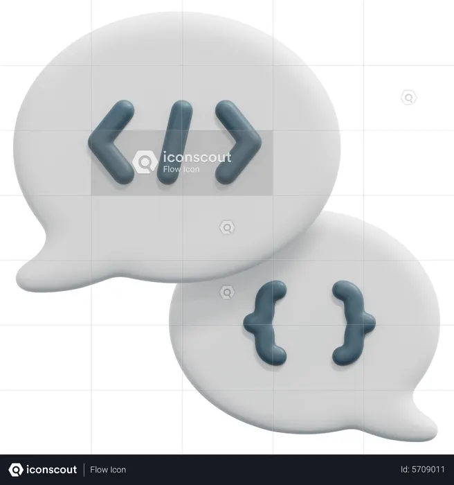 Coding Message  3D Icon