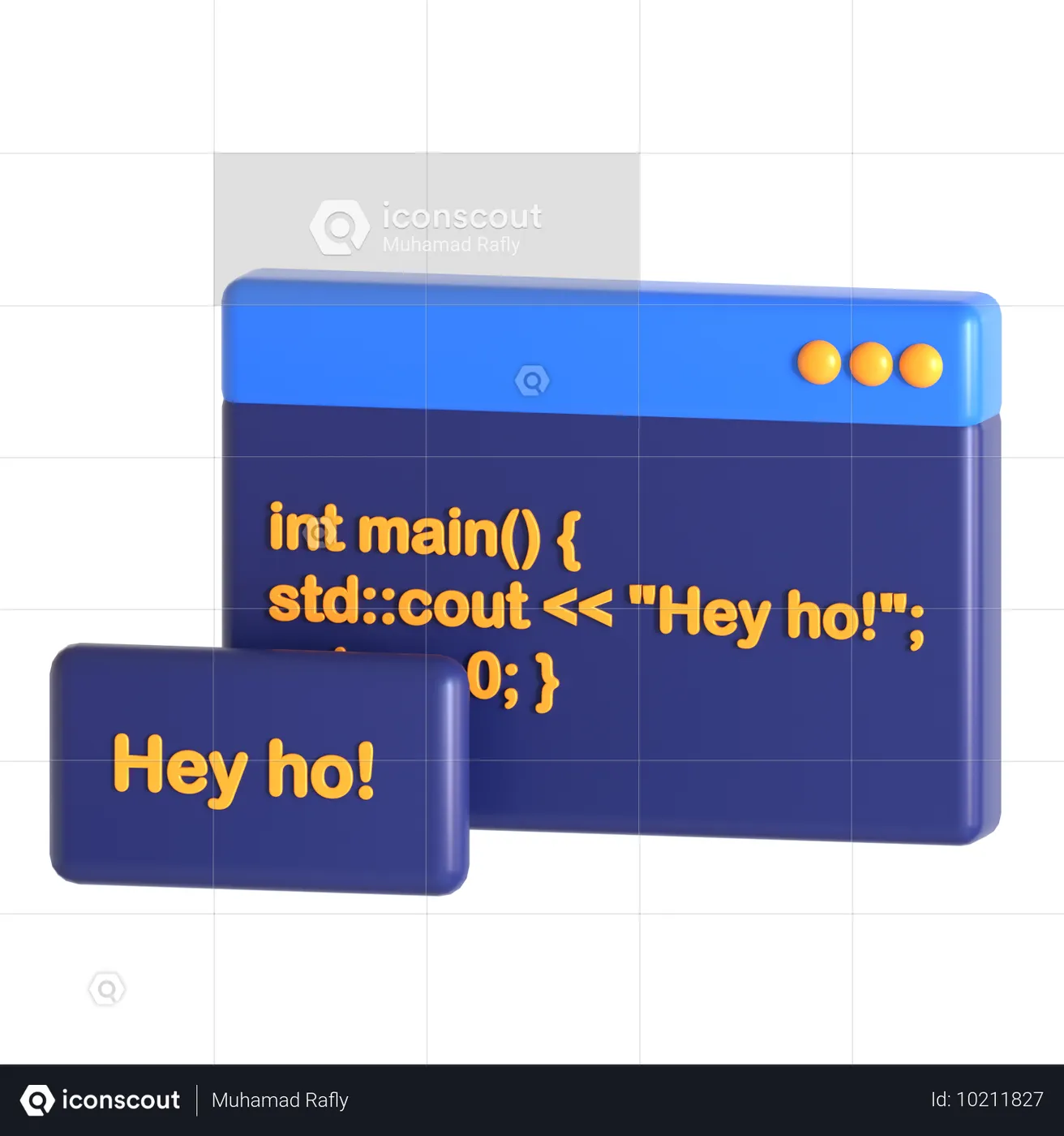 Coding Output 3D Icon - Free Download Science & Technology 3D Icons ...