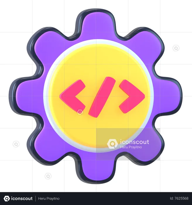 Coding Setting  3D Icon