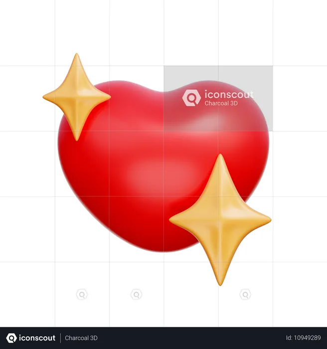 Le coeur clignote  3D Icon