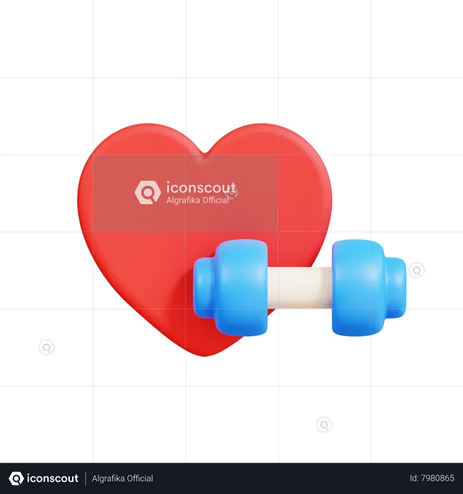 Remise en forme cardiaque  3D Icon