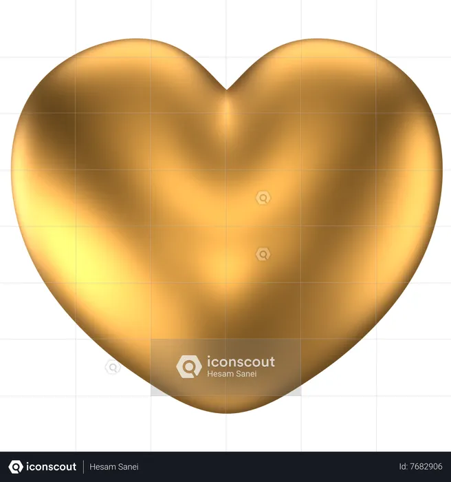 Forme abstraite de coeur  3D Icon