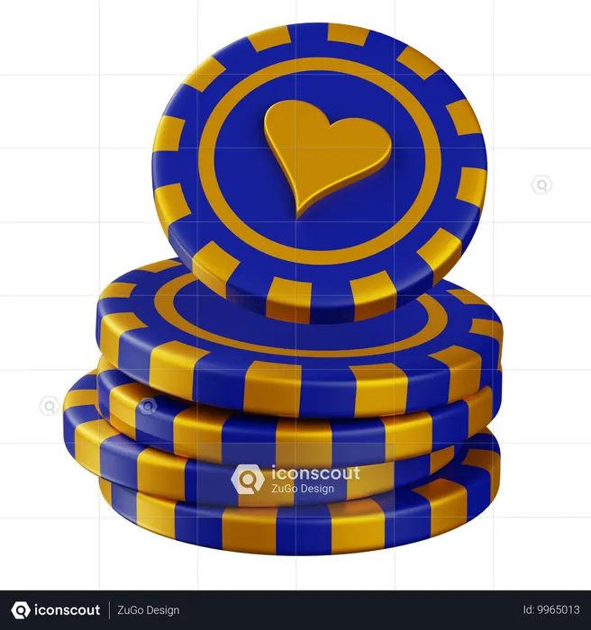 Pile de coeur  3D Icon