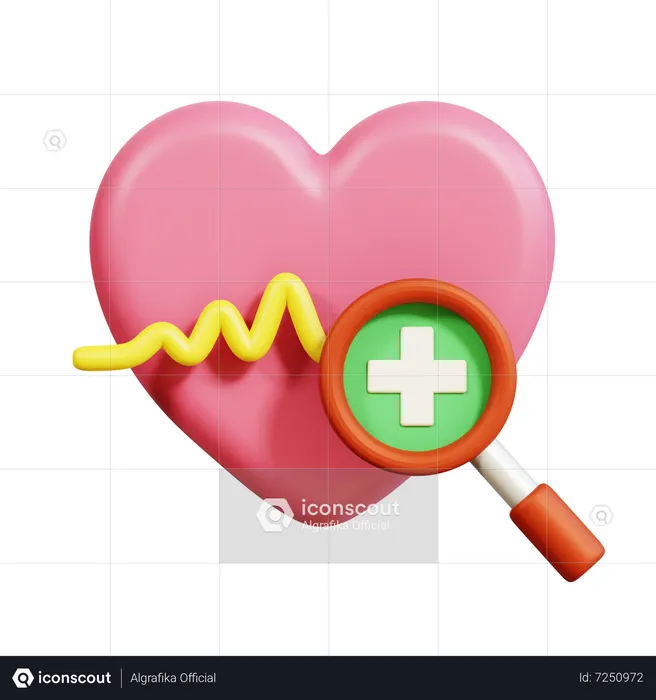 Coeur en bonne santé  3D Icon