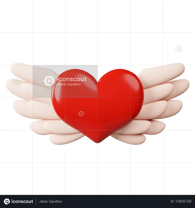 Coeur vaillant  3D Icon