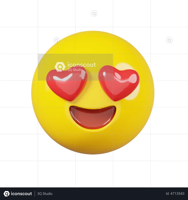 Emoji yeux coeur Emoji 3D Emoji
