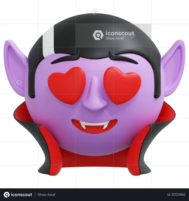 Coeur yeux vampire  3D Icon