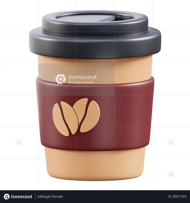 Coffe Cup  3D Icon