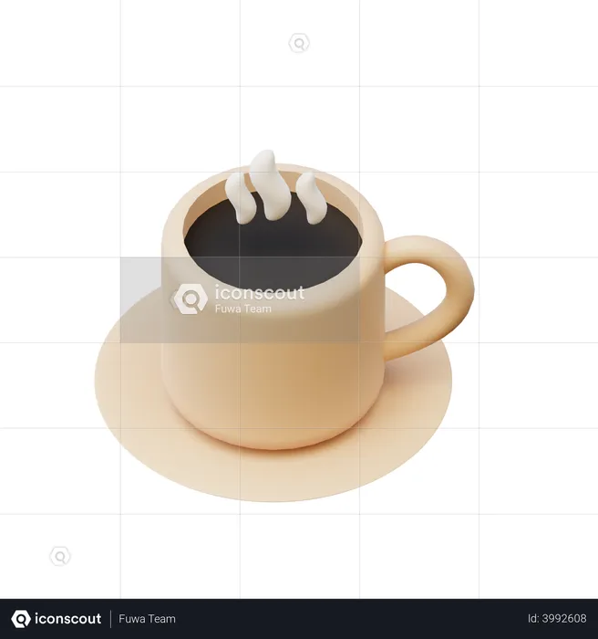 Coffee  3D Illustration