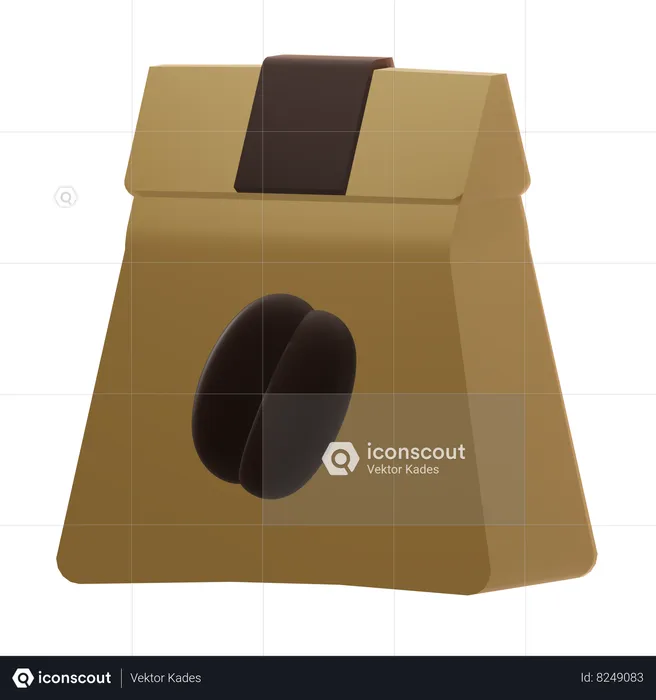 Coffee Bag  3D Icon